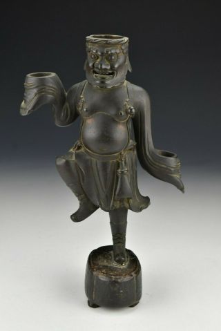 Early Chinese Bronze Statue Of Dancer 16th / 17th Century Ming Dynasty