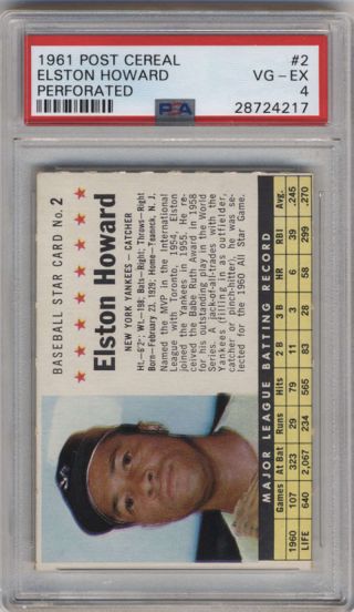 1961 Post Cereal Baseball PSA Graded - Complete your set.  Pick your card. 2