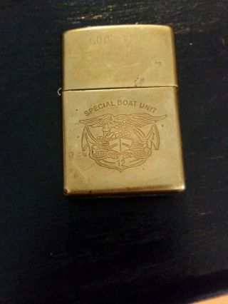 Special Boat Unit 12 Military Zippo Lighter.