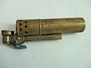 Vintage Wwii Brass Trench Lighter - Made In Austria