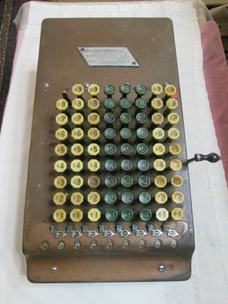 Vintage Felt & Tarrant Comptometer Adding Machine