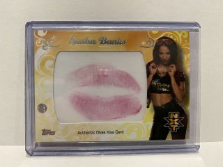 Sasha Banks Raw Women’s Champion Authentic Wwe Nxt Divas Kiss Card 95/99
