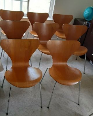 8 Series 7 Chairs By Arne Jacobsen For Fritz Hansen -