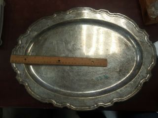 Rare Vintage Tiffany & Co.  Makers Sterling Silver Large Tray Platter 47.  250ozt