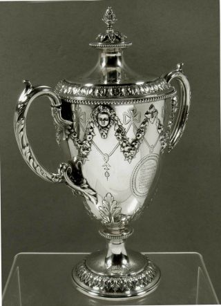 English Sterling Wine Cooler  1864 CLASSICAL REVIVAL 3