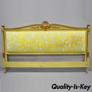 French Louis Xvi Style Upholstered King Size Bed Headboard By Robert Richter
