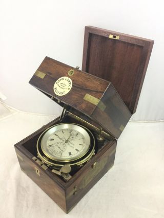 Antique T.  S.  & J.  D.  Negus Marine Chronometer No.  2165