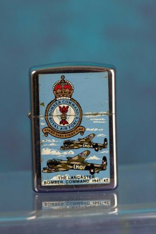Zippo Petrol Lighter Royal Air Force The Lancaster Bomber Command 1941 - 45