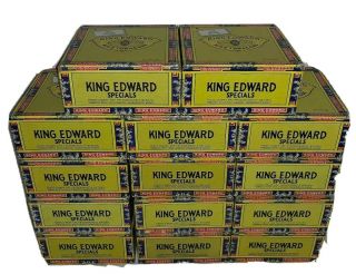 Vintage Of (14) King Edward Specials Cigar Box,  Small (empty) From Estate