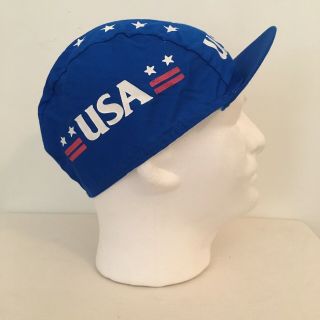 Nos Vintage 90’s Usa Cycling Cap Hat Deadstock Olympics Bicycle