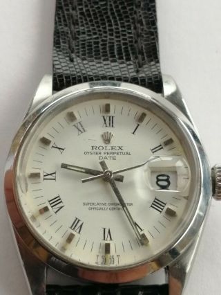 Vintage Rolex Oyster Perpetual Date Automatic Mens Watch Ref 1500 Cal 1570