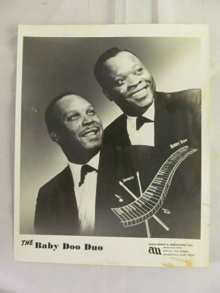 Vintage Baby Doo Duo Leonard Caston Promo Publicity Photo Blues Music