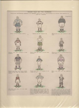 Vintage 1925 Punch Rugby Cartoon By Fougasse For Framing