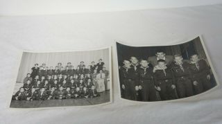 2 Vintage Group Photos 8” By 10” Boy Scout Troop 647 1950’s/1960’s