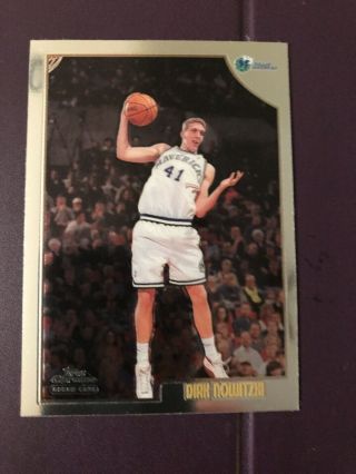 1998 - 99 Dirk Nowitzki Topps Chrome Rookies (2) Cards