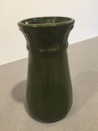 Western Stoneware Vintage Arts & Crafts Small Matte Green Vase