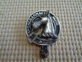 Vintage 1990 D.  Mckee Scottie Dog Pin The Great Scotsman In Gaelic Heavy Detail