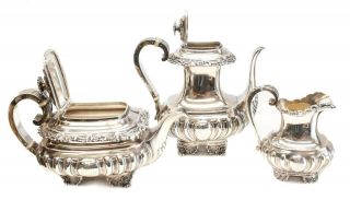 6 pc Gorham Mfg Co Sterling Silver Tea & Coffee Service Set,  Date Cypher 1894 3