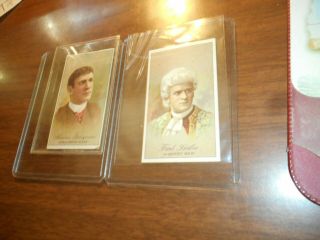 1887 Gold Coin Chewing Tobacco Cards Stage Actor Maurice Barrymore,  Fred Leslie