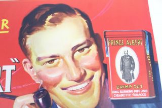 Vintage 1935 Prince Albert Tobacco My Pipe Tastes Better Advertising Print Sign 2