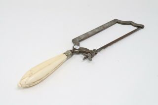 Antique 18th Century Surgical Bone Amputation Saw 16 Inches Long Ornate