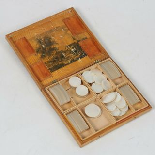 Very Rare Early 1800s Qing Poker Mother Of Pearl Provenance Carl F.  Pechlin