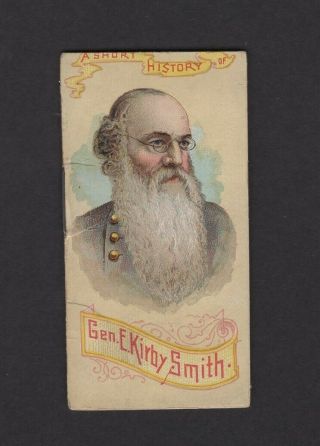 1889 W.  Duke Sons & Co.  Histories Of Generals Booklets N78 Gen.  E.  Kirby Smith