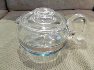 Vintage Pyrex Flameware 6 Cup Teapot Tea Pot