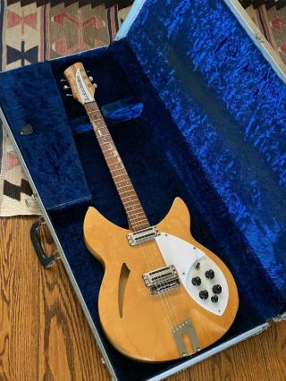 1965 Rickenbacker 330 6 - String Mapleglo Electric Guitar Vintage Made In Usa