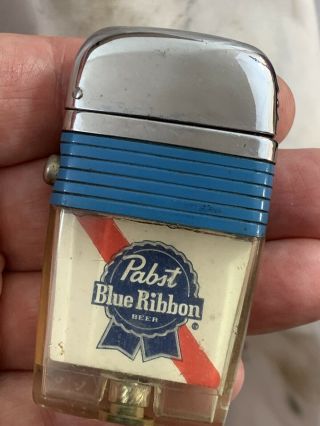 Vintage Scripto Vu - Lighter - Pabst Blue Ribbon Beer