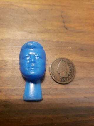 Jfk Kennedy Johnson 1960 Campaign Whistle Vintage Blue Plastic W/ Coin