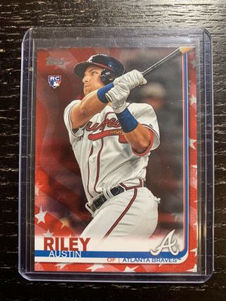 2019 Topps Update Austin Riley Rc Independence Day 15/76 Atlanta Braves
