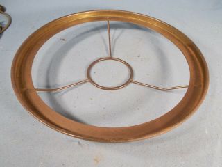 Vintage Brass 10 Inch Shade Ring Opening For Burner 2&5/8 Inches Wide