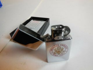 Vintage Zippo Lighter AMERICAN EMBASSY ROME PARIS Made in USA 3