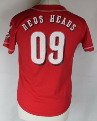 Reds Heads 09 Vintage Cincinnati Reds Baseball Jersey Shirt Youths Medium