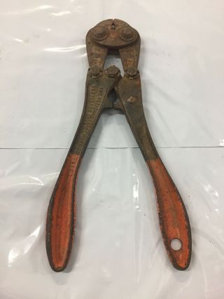 Vintage Nicopress Sleeve Crimping Tool The National Telephone Supply Co 31 - Oc