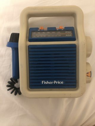 Vintage 1984 Fisher Price My First Am/fm Sing - Along Radio With Mic
