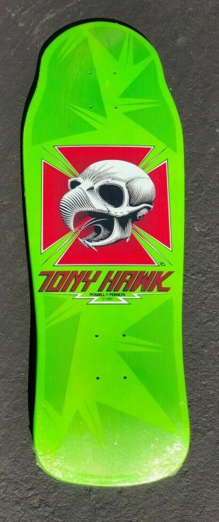 Vintage 1986 Powell Peralta Tony Hawk Skateboard Deck Nos Factory 2nd