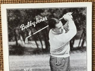 UNIQUE 1931 Bobby Jones HOW I PLAY GOLF Card Warner Bros Vitaphone UK Films 3
