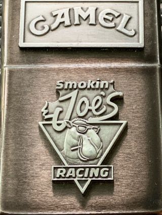 1993 Zippo Lighter - Camel Cigarettes Smokin’ Joe’s Racing - Midnight Chrome 2