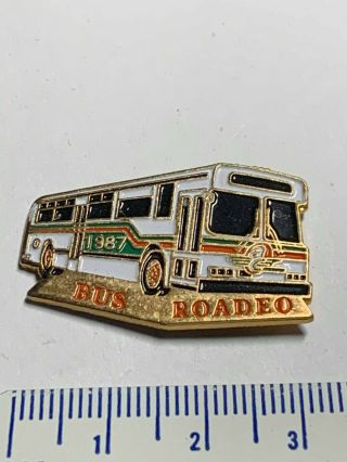 Vintage Ac Oakland Transit 1987 Bus Roadeo Hat Pin Rare