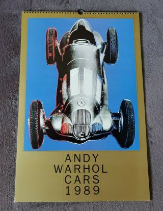 Vintage Andy Warhol Mercedes Benz 1989 Calendar Collectible,  Automobilia Car Art