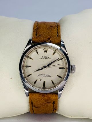 Vintage Rolex Bubble Back Oyster Perpetual Men’s Swiss Made Wristwatch