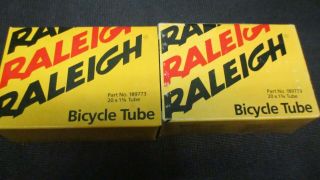 Nos Vintage Raleigh Tubes 20 " X 1 3/8 "
