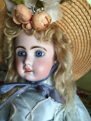 Antique 20” French Tete Jumeau Bisque Doll Incised 1907