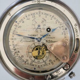 Thomas Mercer Surveyors Marine Chronometer Clock Case & C1948
