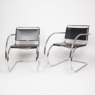Knoll International Mies Van Der Rohe Mr20 Lounge Armchairs Bauhaus Eames