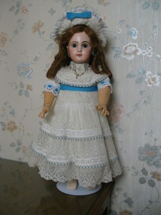 20 " Antique French Jumeau Doll Circa 1890 Closed Mouth