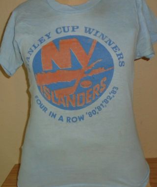 Vintage 1983 York Islanders Stanley Cup T Shirt Small