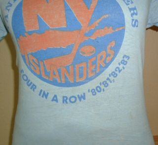 Vintage 1983 York Islanders Stanley Cup t shirt Small 2